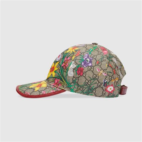 gucci floral print baseball cap|Gucci Online Exclusive GG Supreme Flora baseball hat.